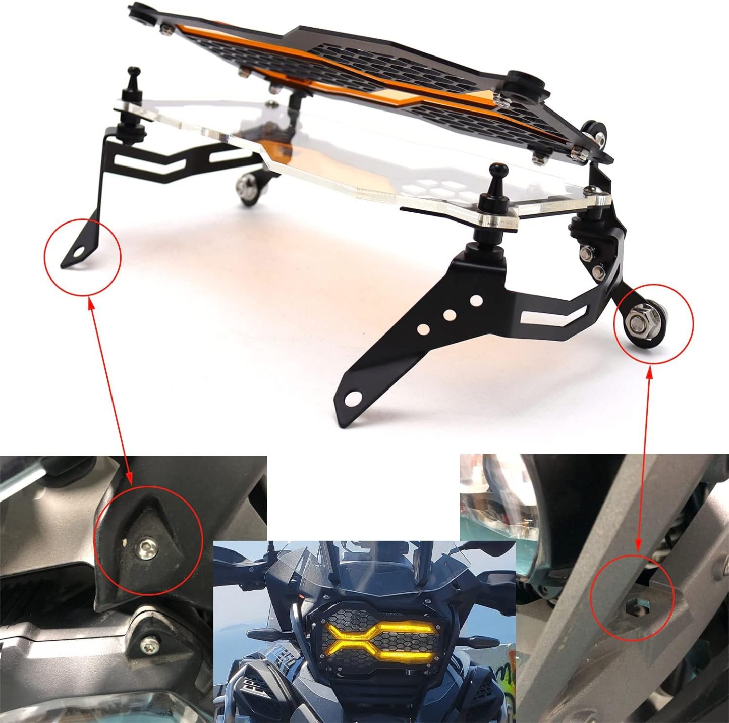 BMW R1250/1200GS ADV HEADLIGHT GUARD