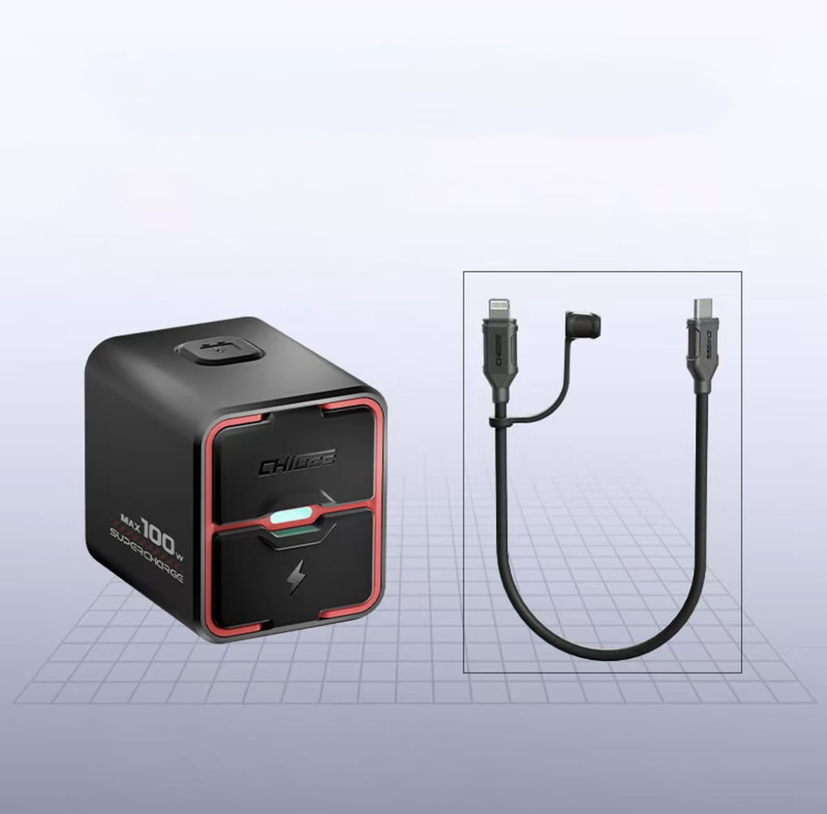 TR100 Motorcycle Dual-Way 100W Fast Charger