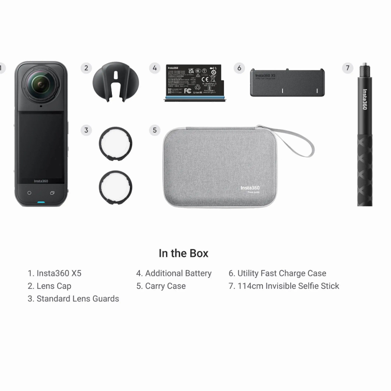 Insta360 X5 - Flagship 8K 360º Action Camera