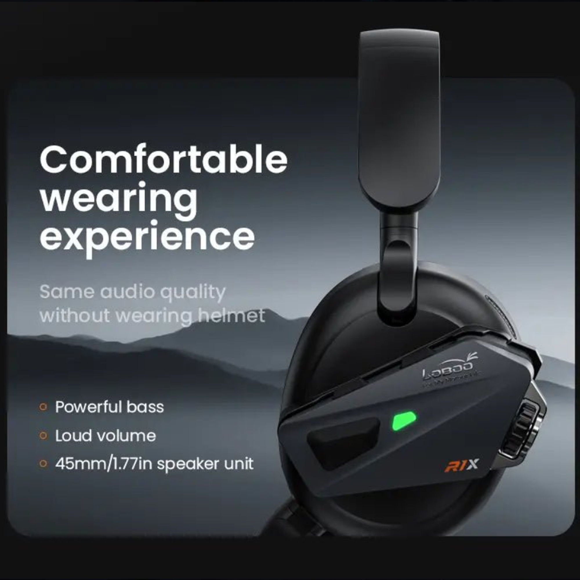 R1X Motorcycle Helmet Headset
