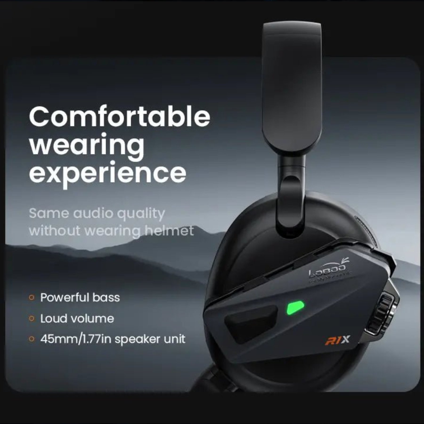 R1X Motorcycle Helmet Headset