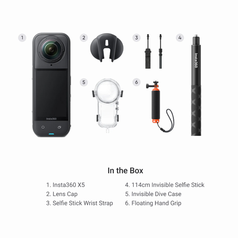 Insta360 X5 - Flagship 8K 360º Action Camera