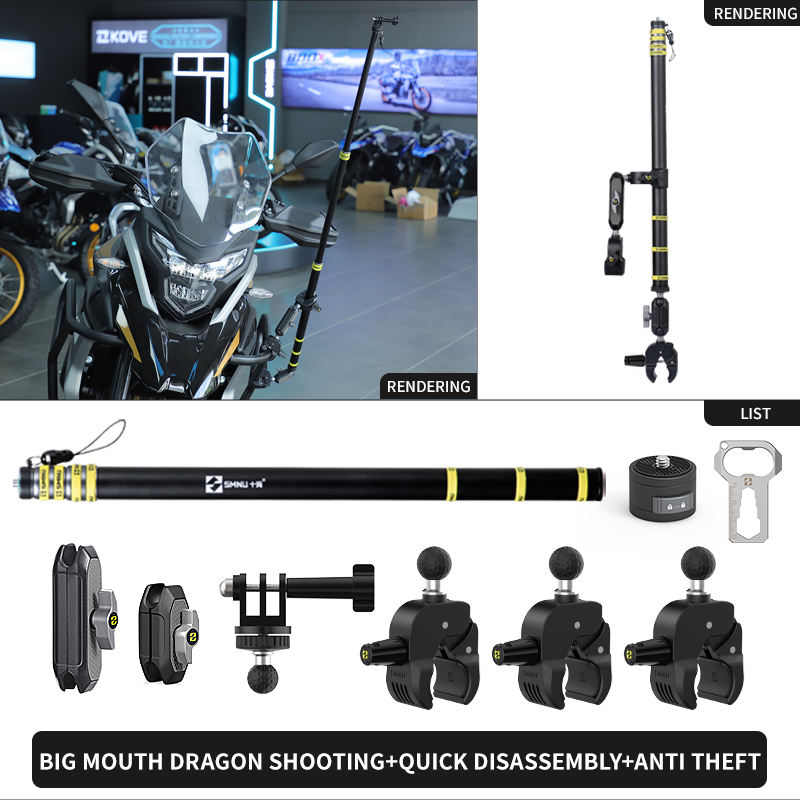 Sports Camera Stand With Adjustable Strong Mount