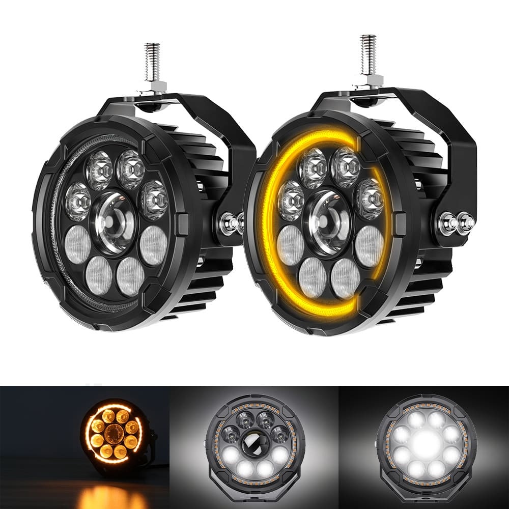 High&Low Beam Motorcycle Spotlight D040-9-C