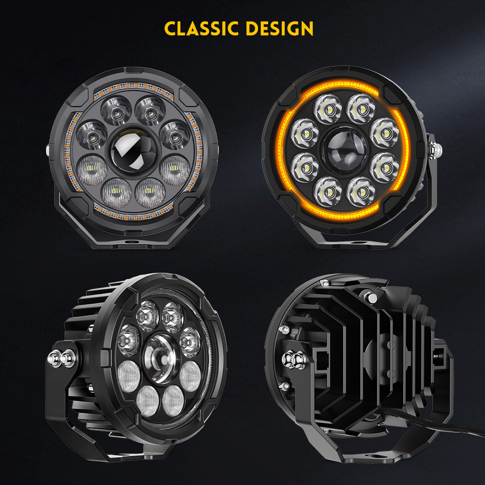 High&Low Beam Motorcycle Spotlight D040-9-C