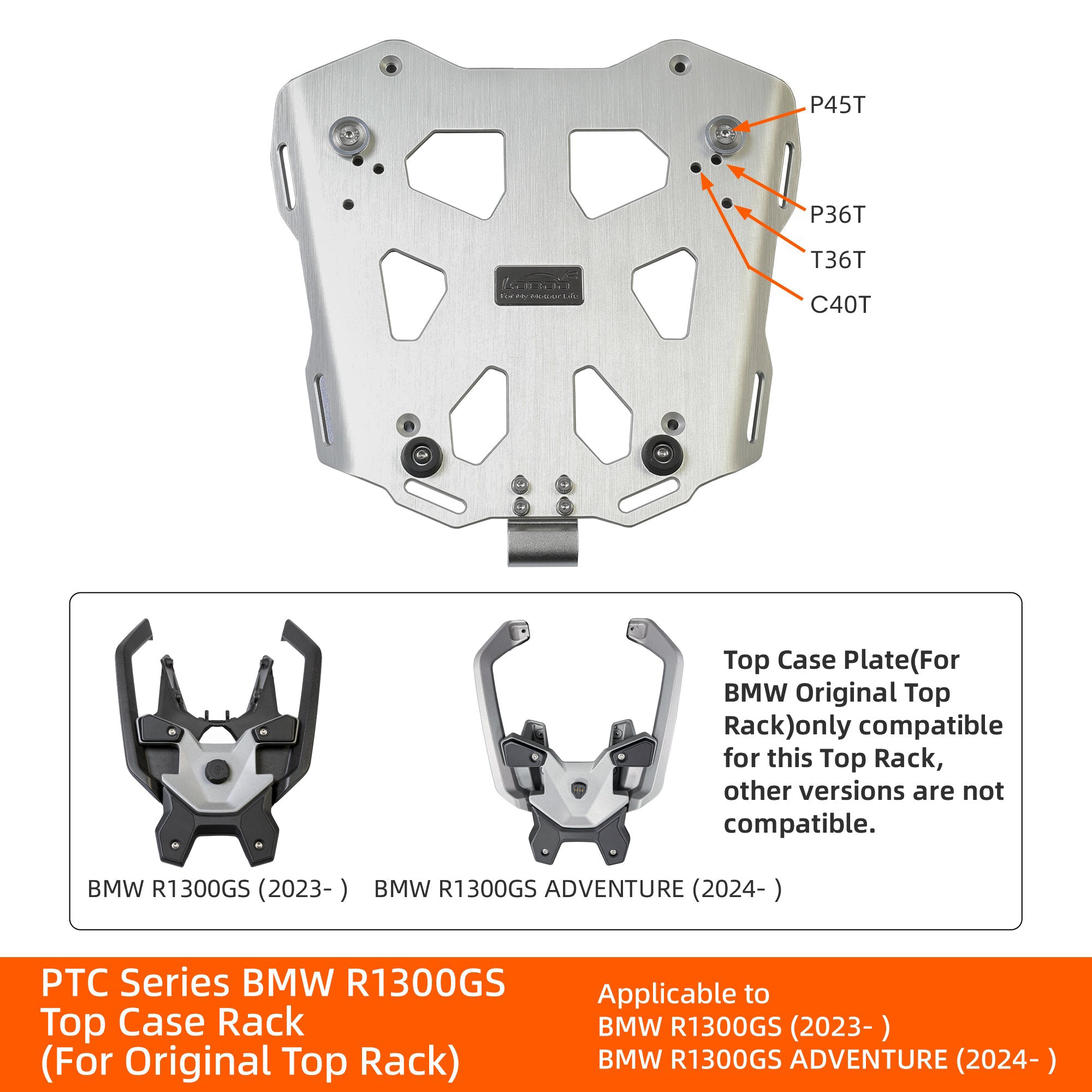 Motorcycle Luggage System For BMW R1300GS / R1300GS Adventure