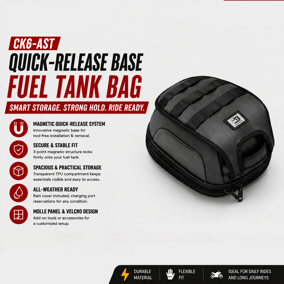Motorcycle Quick-Release Base Fuel Tank Bag