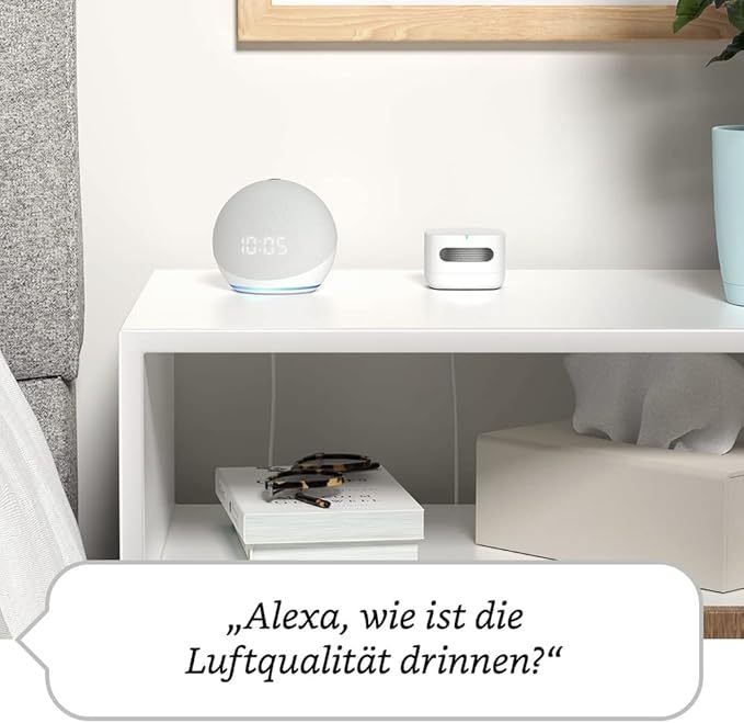 SEMNARE SUCCES Air Quality Monitor (Neueste Generation) – Smartes Luftqualitätsmessgerät von Amazon | Ihre Luftwerte im Blick, funktioniert mit Alexa