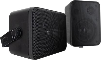 SEMNARE SUCCES One Control BK MKIII Lautsprecher Paar - Kompakt-Boxen für Installation, Studio oder HiFi-Anwendung - 10 Watt RMS - 4" Woofer, 0,5" Hochtöner - Inkl. Montagebügel zur Wandbefestigung - Schwarz