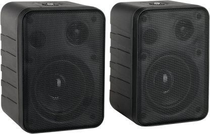 SEMNARE SUCCES One Control BK MKIII Lautsprecher Paar - Kompakt-Boxen für Installation, Studio oder HiFi-Anwendung - 10 Watt RMS - 4" Woofer, 0,5" Hochtöner - Inkl. Montagebügel zur Wandbefestigung - Schwarz