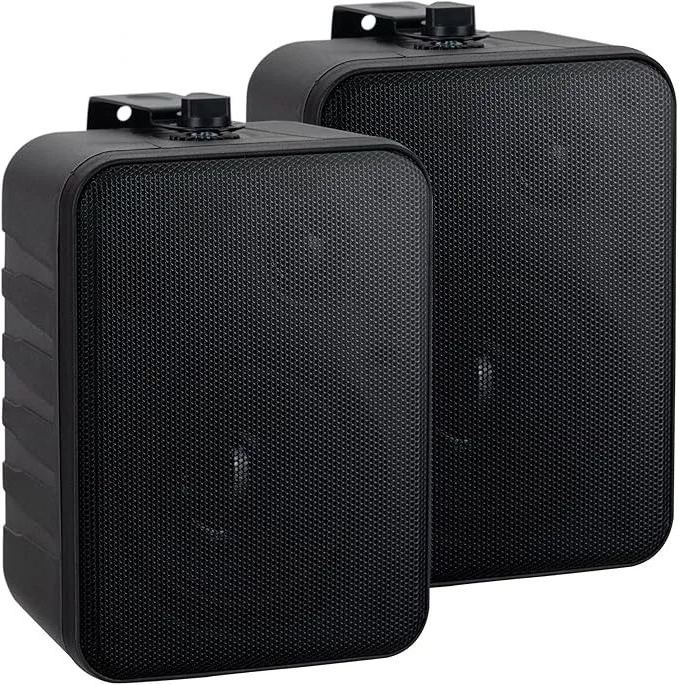 SEMNARE SUCCES One Control BK MKIII Lautsprecher Paar - Kompakt-Boxen für Installation, Studio oder HiFi-Anwendung - 10 Watt RMS - 4" Woofer, 0,5" Hochtöner - Inkl. Montagebügel zur Wandbefestigung - Schwarz