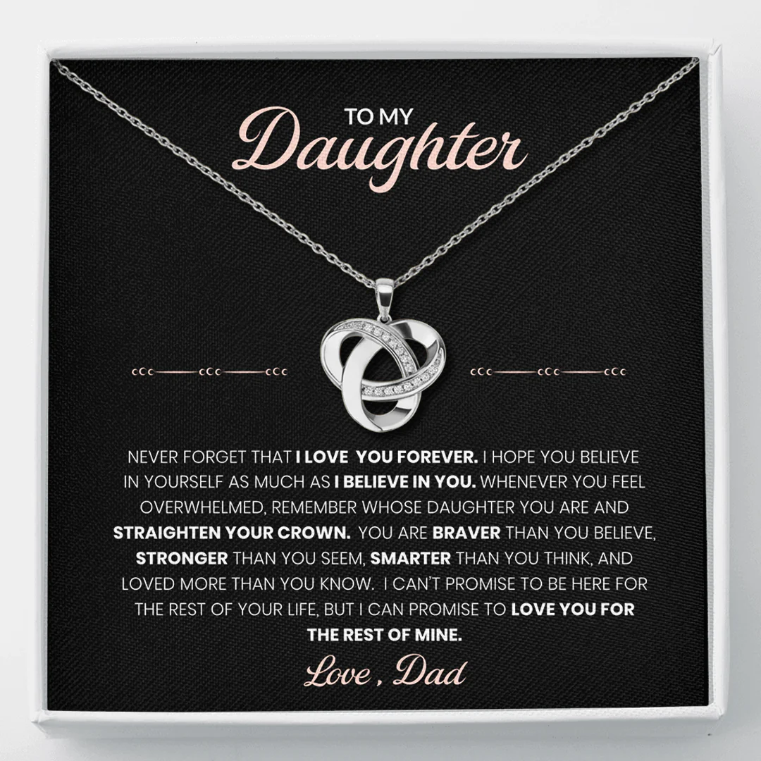 To My Daughter - Forever Love Necklace