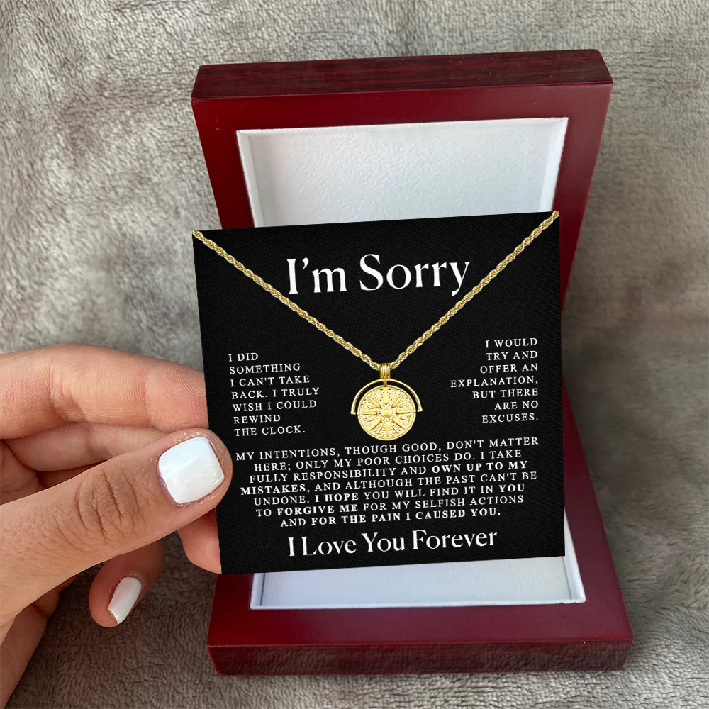 Apology Gift for Her - You are my Sunshine necklace