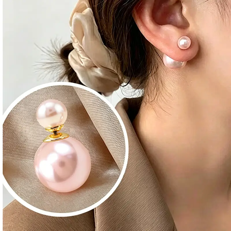 Support Breast Cancer Awareness | Hope Dual‑Size Pearl Studs | Buy 1 Get 1 Free Today