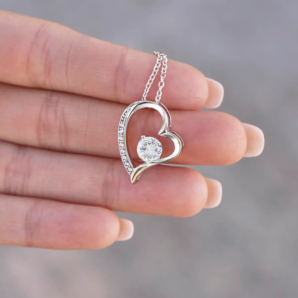 To My Daughter - Love Heart Necklace, from Mom
