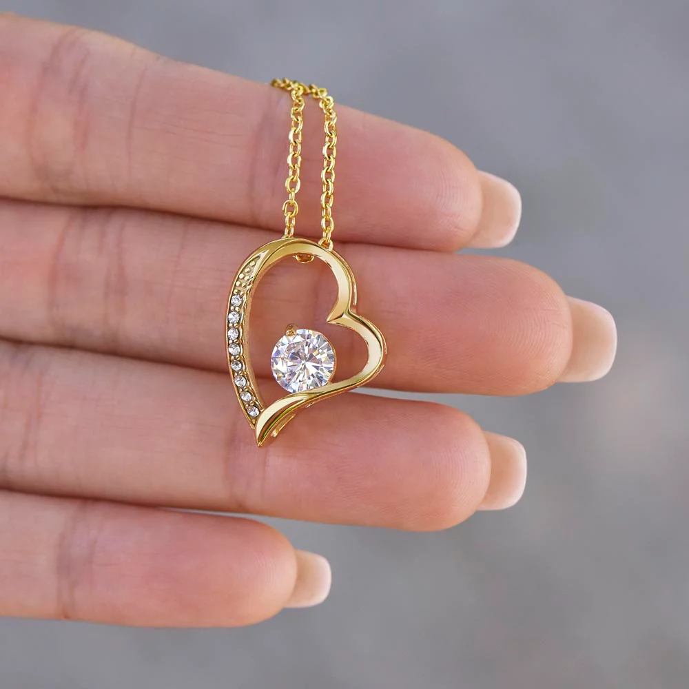 To My Daughter - Love Heart Necklace, from Mom