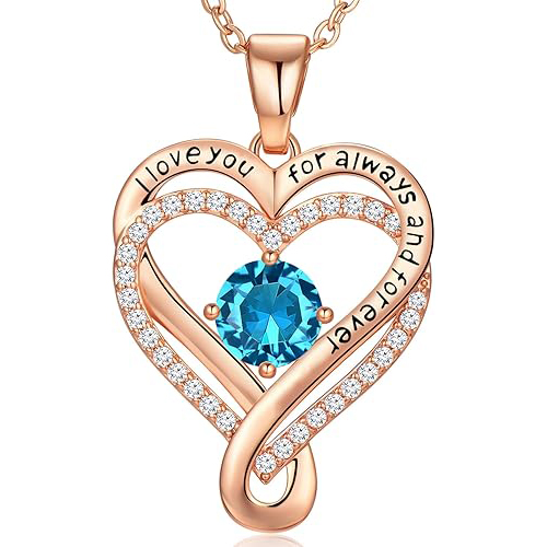 S925 Sterling Silver Engraved Heart Necklace for Lover with Wooden Gift Box & Message Card