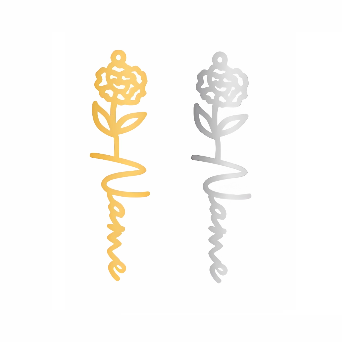 [LIMITED TIME ONLY] No Rain - No Flowers - Never Forget That I Love You | Birth Flower Name Necklace