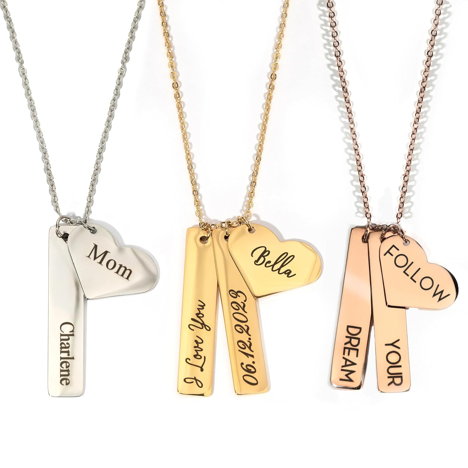 Custom Name Necklace Personalized Engraved  Necklace