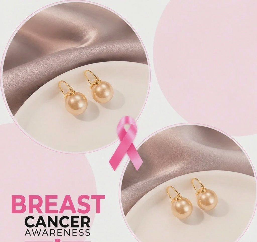 Support Breast Cancer Awareness | Blooming Pearl Basket Earrings | Buy 1 Pair Get 1 Pair FREE Today