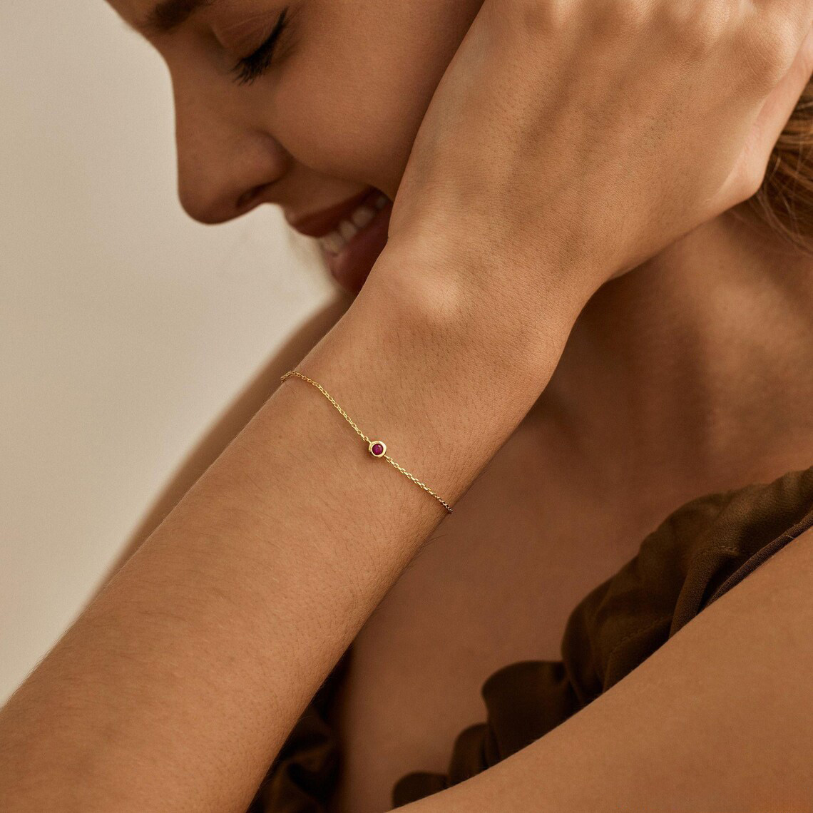 Dainty Birthstone Bracelet