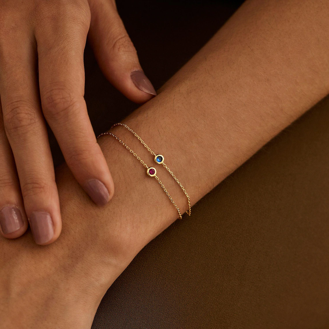 Dainty Birthstone Bracelet