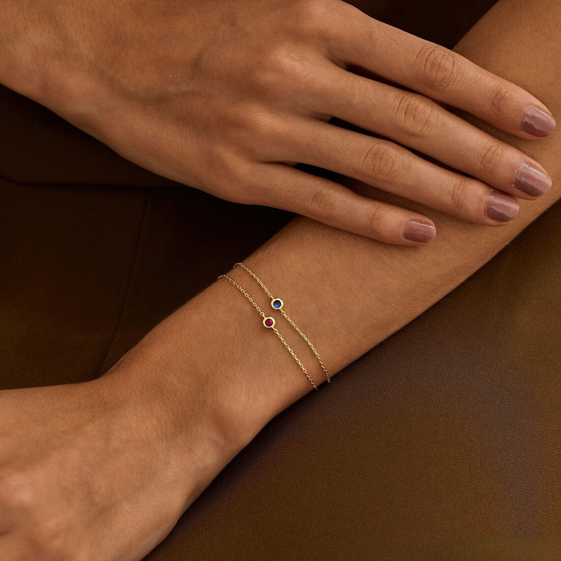 Dainty Birthstone Bracelet