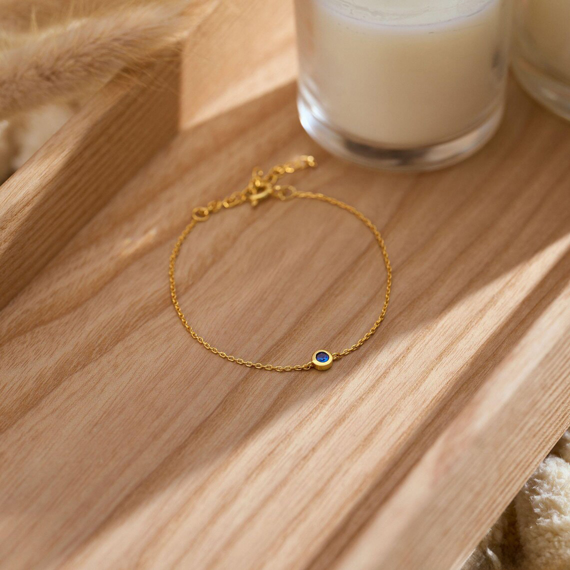 Dainty Birthstone Bracelet