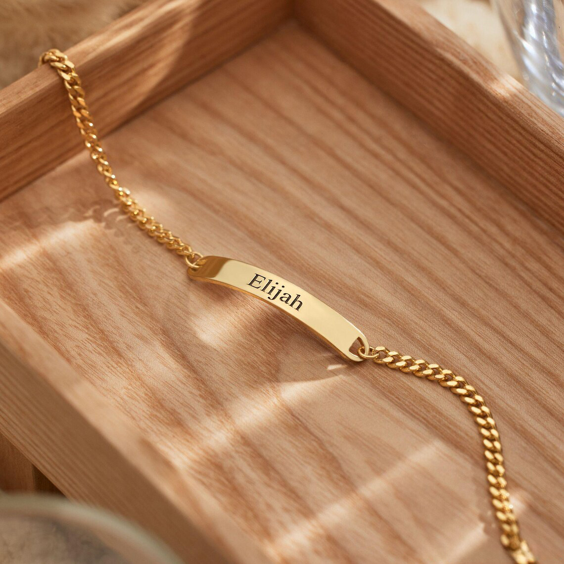 Personalised Bar Name Bracelet for Men