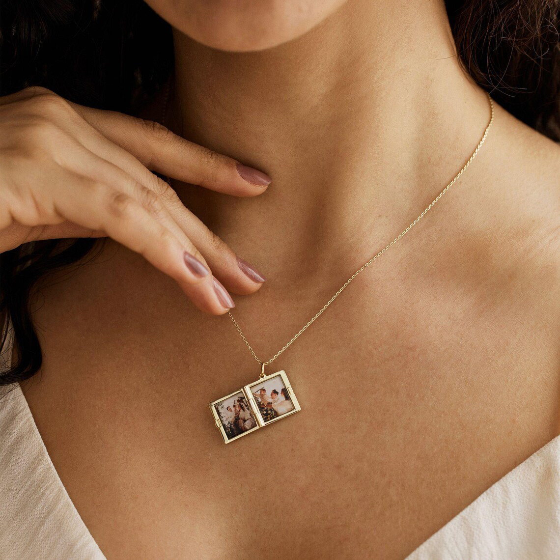Personalised Photo Locket Necklace