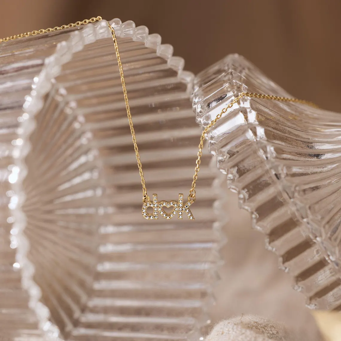 Custom Initial  Diamond Necklace