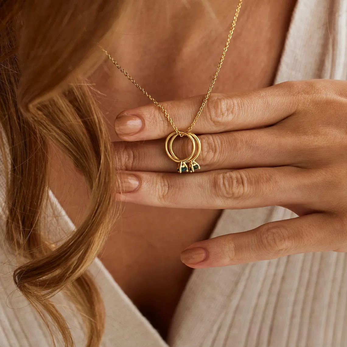 Dainty Birthstone Necklace, Family Birthstone Necklace