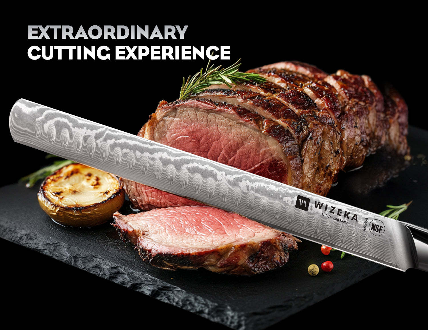 Damascus Brisket Knife - wizeka