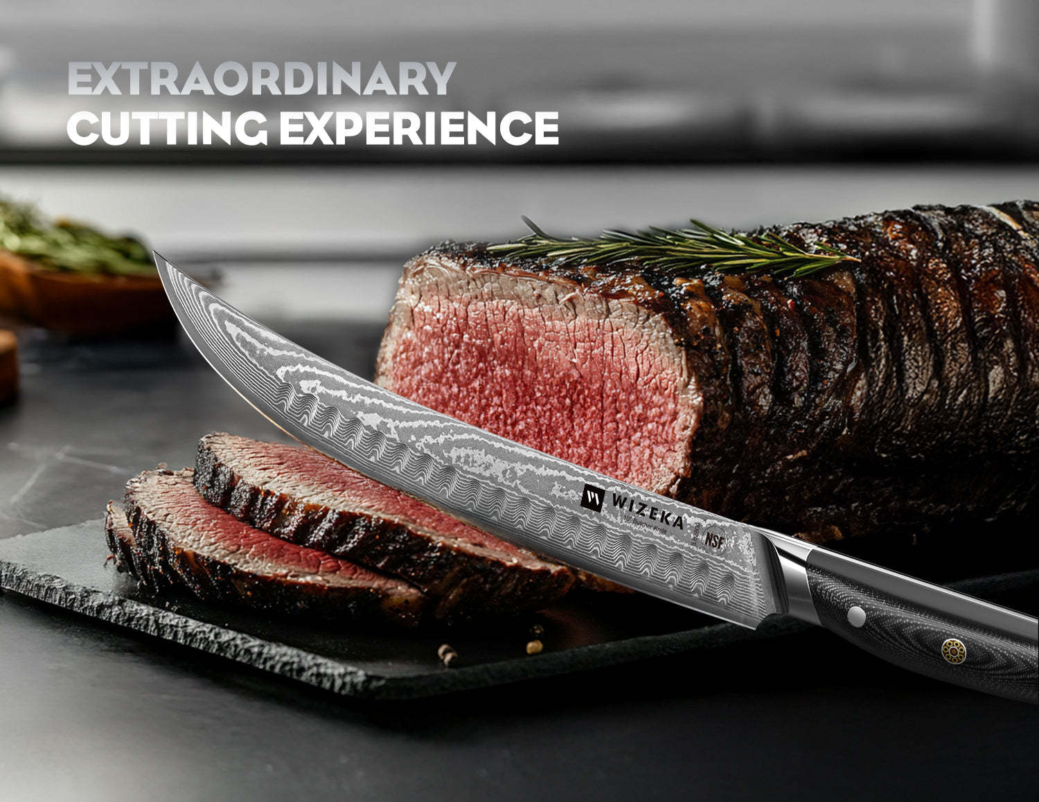 Damascus Carving Knife - wizeka