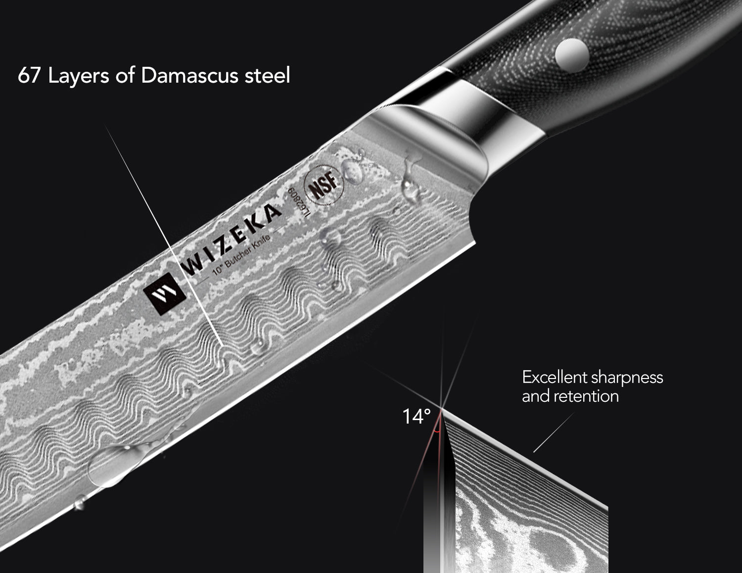 Damascus Carving Knife - wizeka