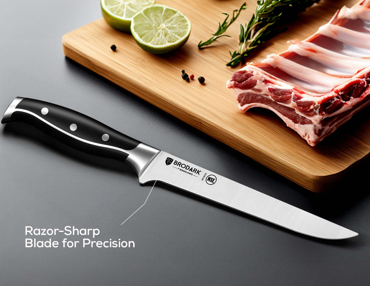 Boning Knife - Steel-King Series - Brodark
