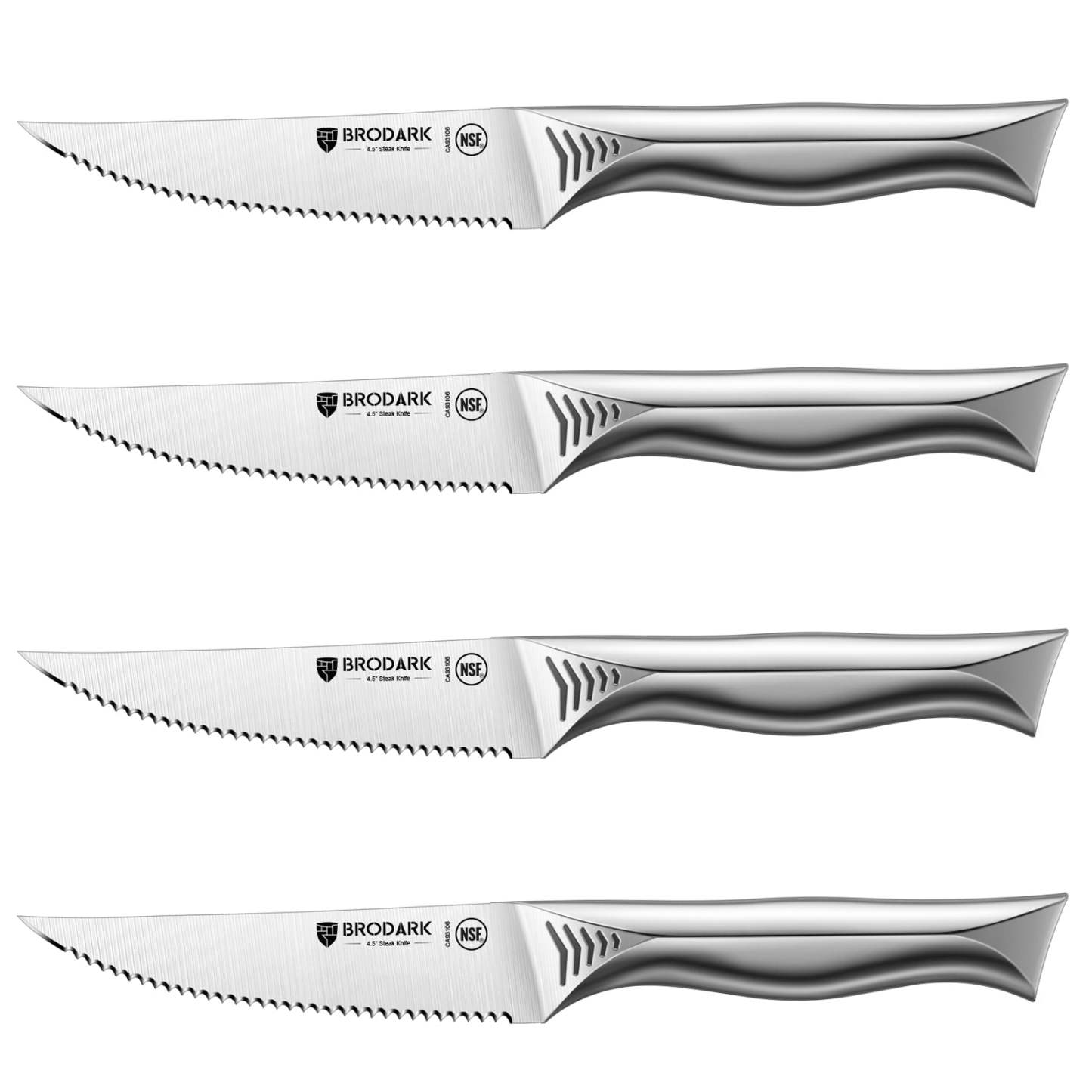 Steak Knives Set of 4 - Shark Series - Brodark