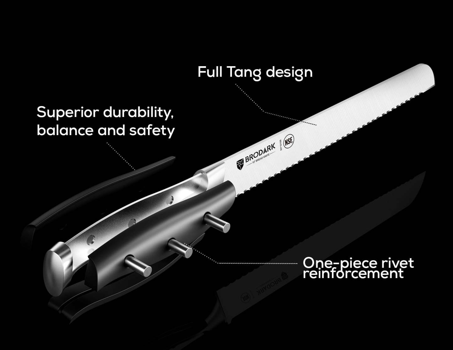 Bread Knife - Steel-King Series - Brodark