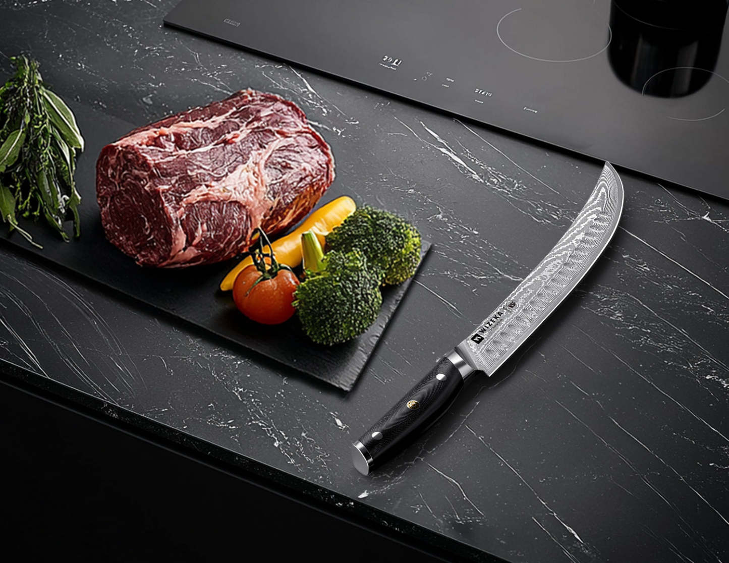 10Inch Carving Knife, VG10 Damascus Breaking Butcher Knife – Brodark