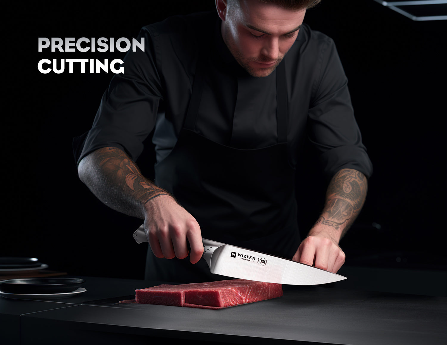 Kitchen Knife Set with Block 15PCS - Jaguar Series - wizeka