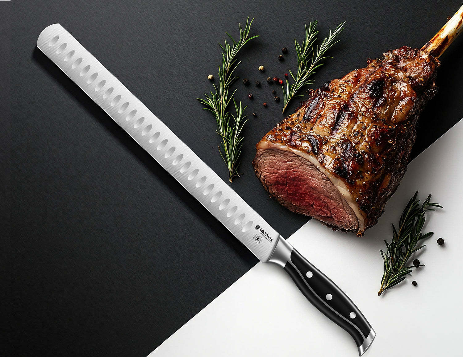 Carving Knife - Steel-King Series - Brodark