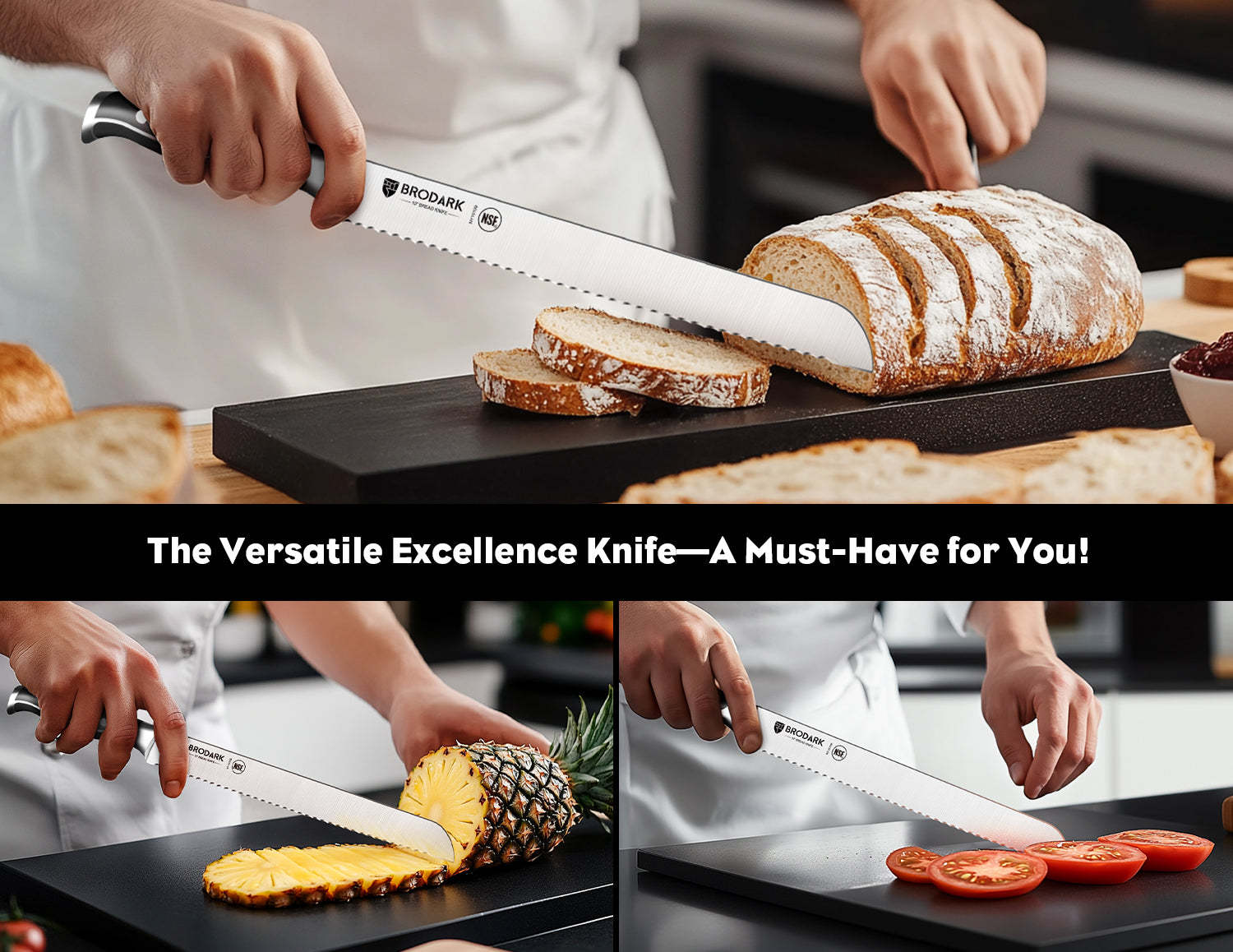 Bread Knife - Steel-King Series - Brodark
