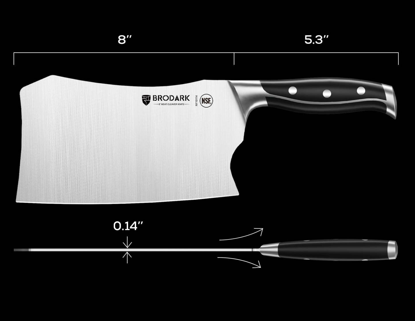 Butcher Knife 8inch - Brodark