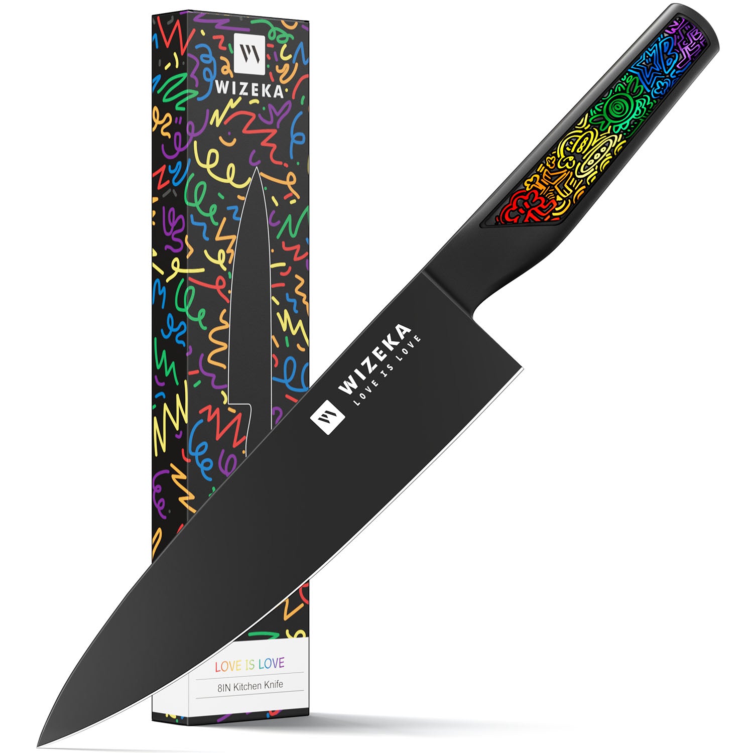 8 Inch Chef Knife - Rainbow - wizeka