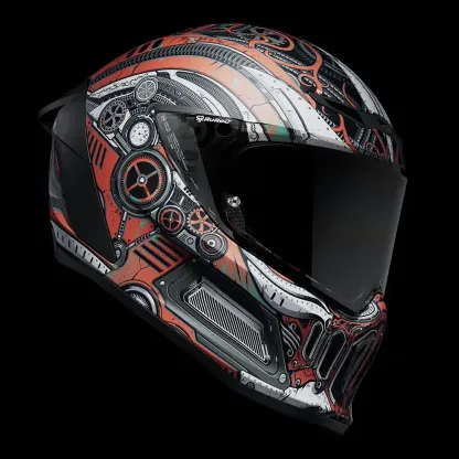 Cavaleiro a Vapor: Um capacete concebido especificamente para motociclistas