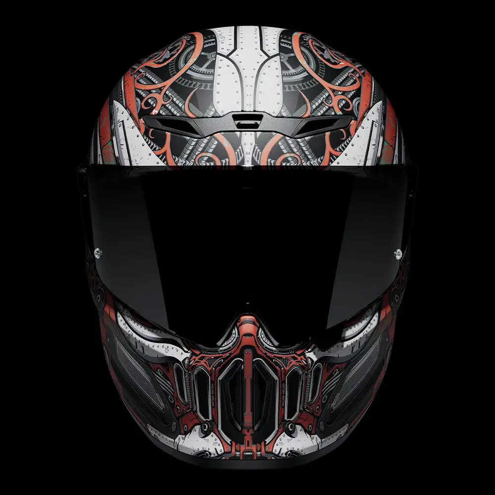 Cavaleiro a Vapor: Um capacete concebido especificamente para motociclistas