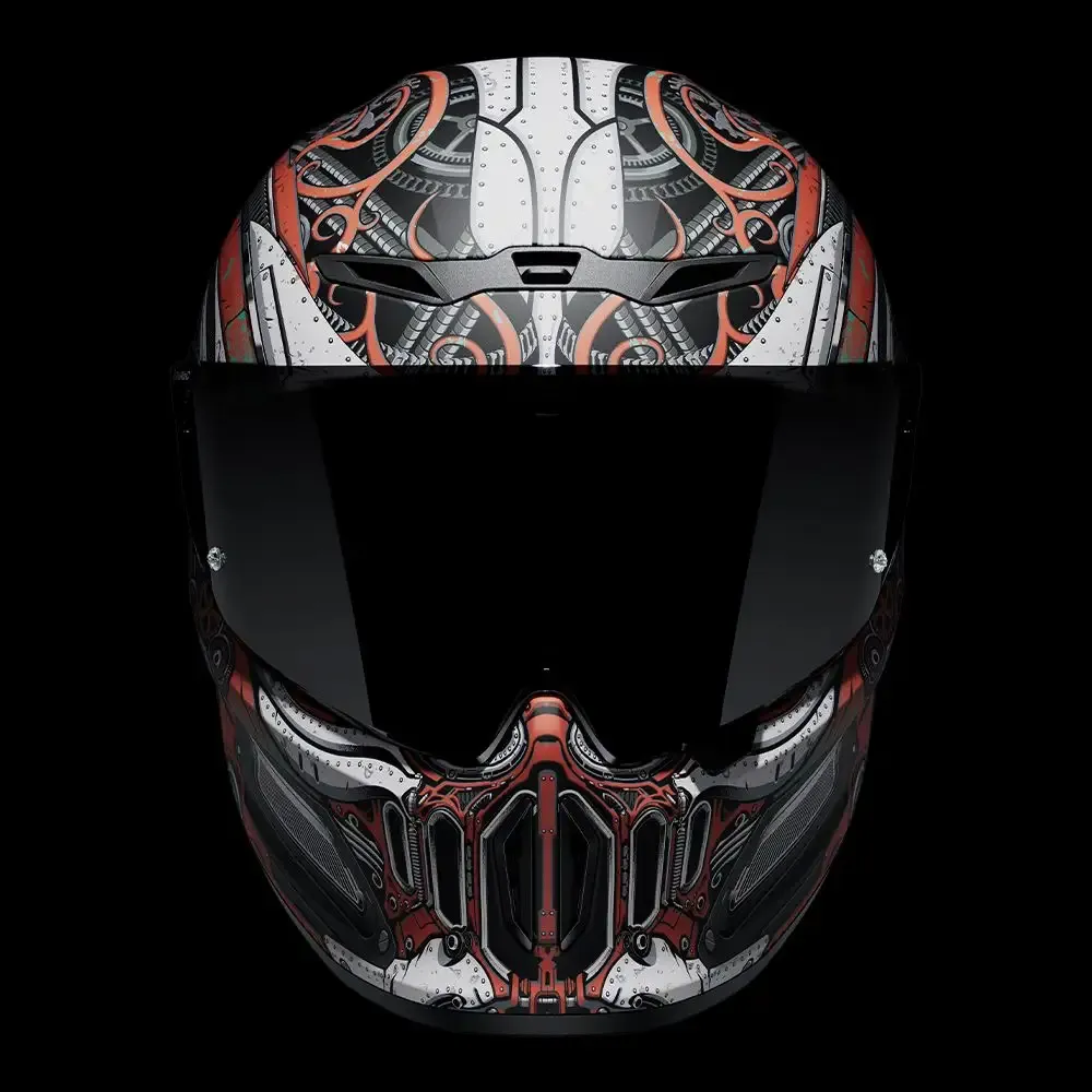 Cavaleiro a Vapor: Um capacete concebido especificamente para motociclistas