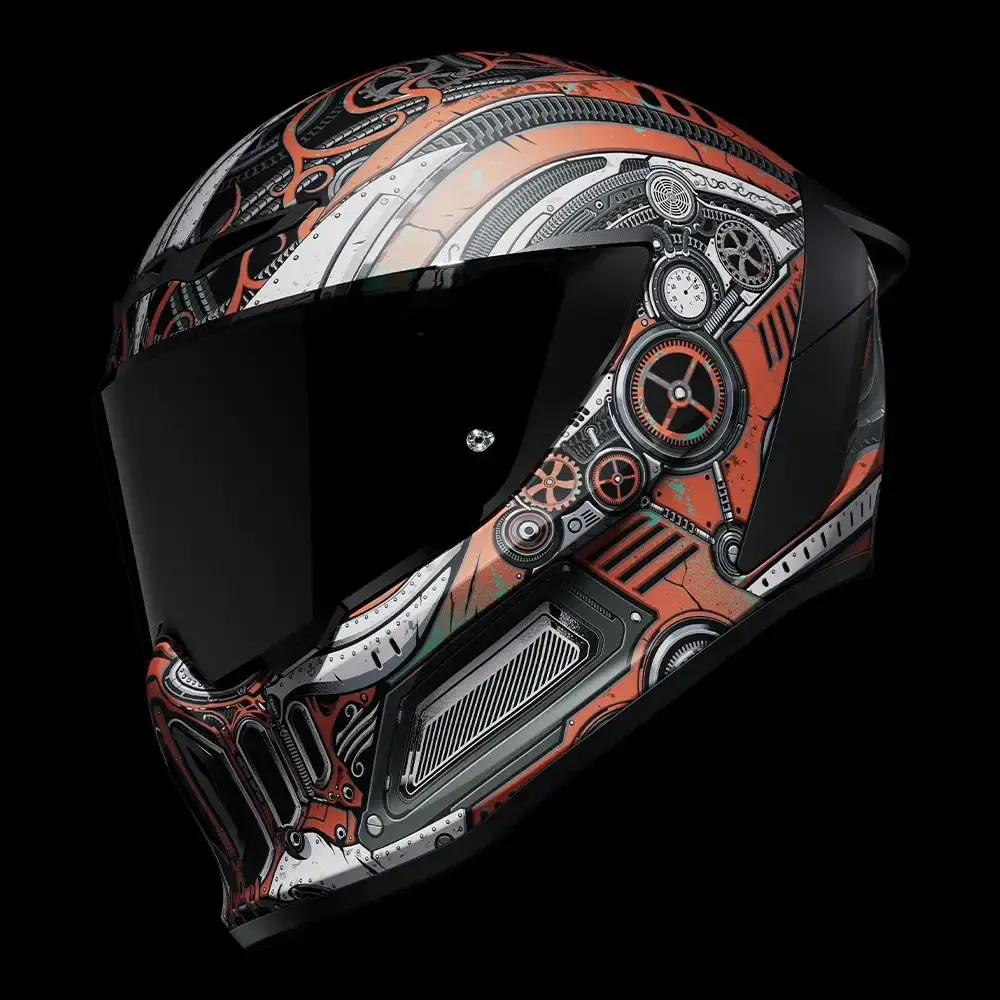 Cavaleiro a Vapor: Um capacete concebido especificamente para motociclistas