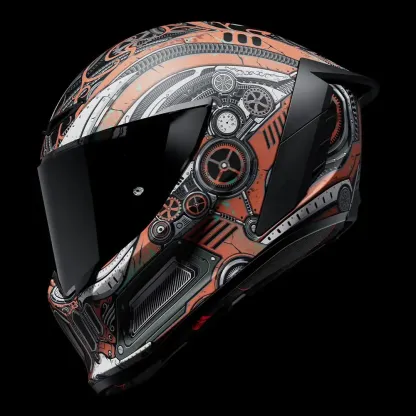 Cavaleiro a Vapor: Um capacete concebido especificamente para motociclistas