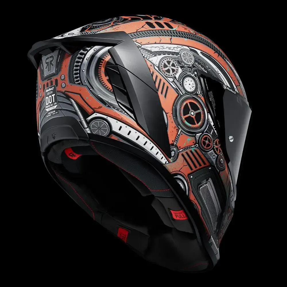 Cavaleiro a Vapor: Um capacete concebido especificamente para motociclistas